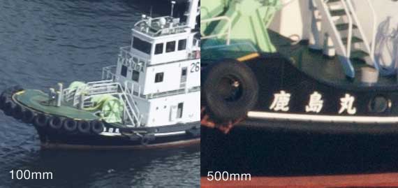 100mm vs 500mm