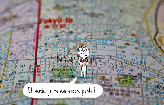 carte de Tokyo, le blog Bd Japon