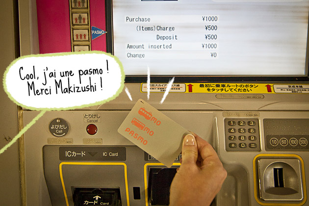 pasmo, suica, mode d'emploi