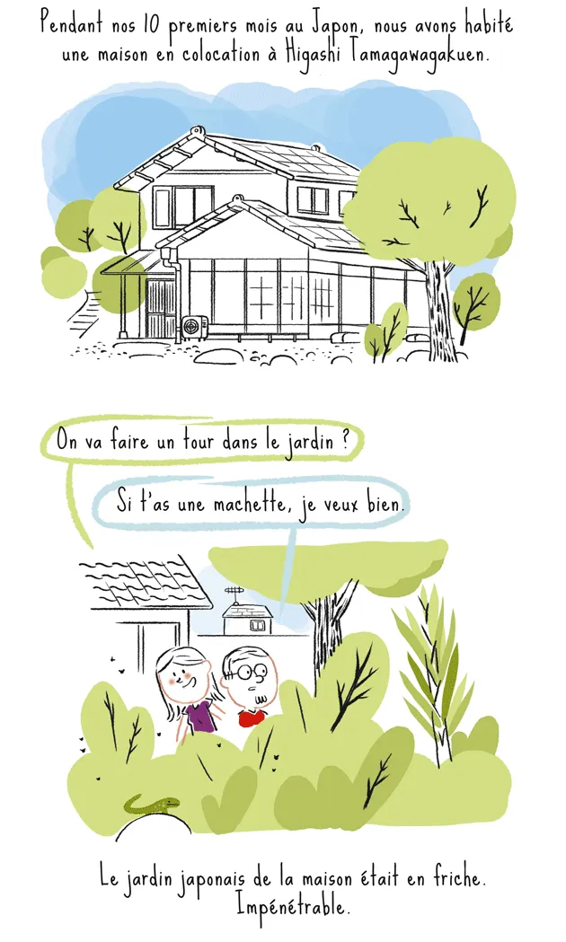 jardinage01 Habiter dans une maison en colocation au Japon