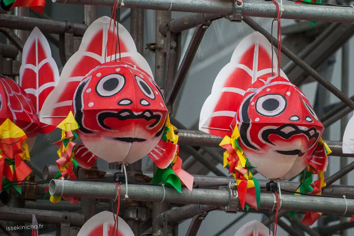 Poisson de papier, décoration pour festival japonais matsuri à Tokyo