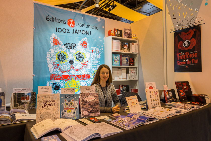 Stand des Éditions Issekinicho au Salon du livre de Paris