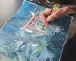 mise en couleur de la couverture d'onibi
