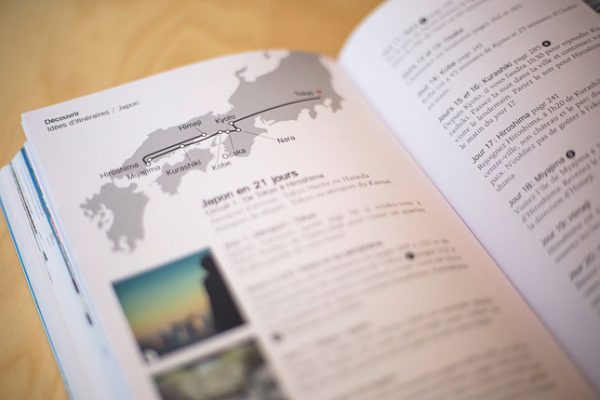 extrait d'un guide de voyage sur le Japon