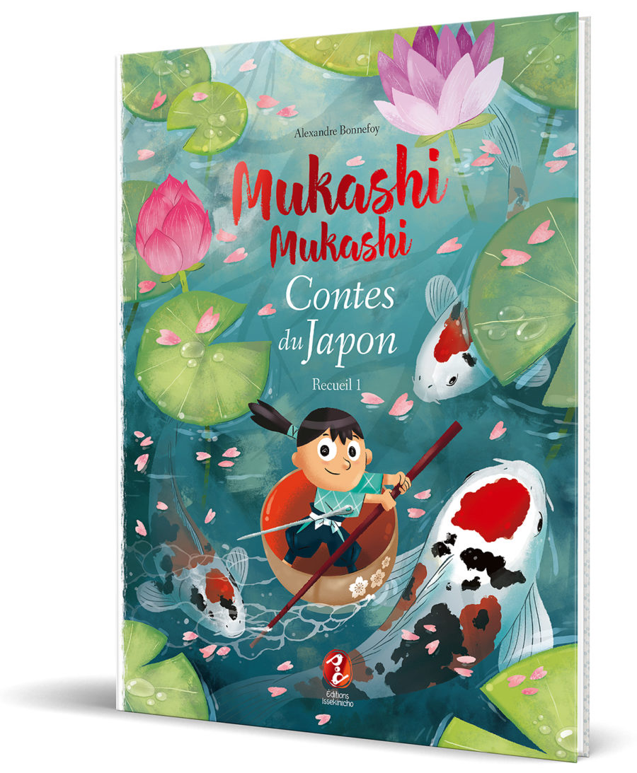Couverture de livre de contes japonais illustrés