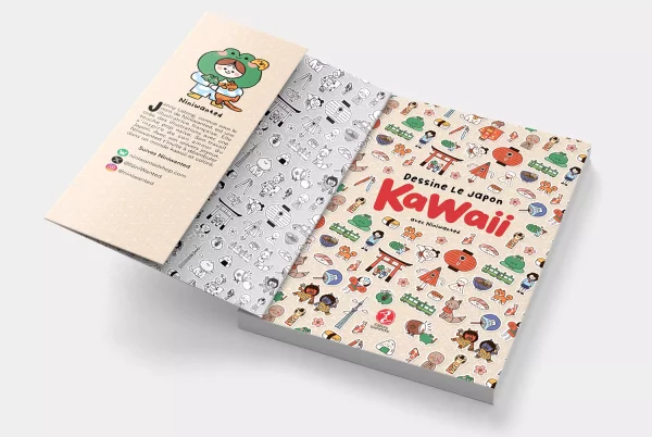 Livre Dessine le Japon kawaii avec Niniwanted, un livre pour enfant pour apprendre à dessiner des objets mignons japonais