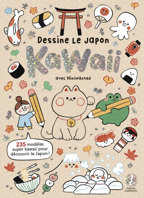 Livre Dessine le Japon kawaii avec Niniwanted, un livre pour enfant pour apprendre à dessiner des objets mignons japonais