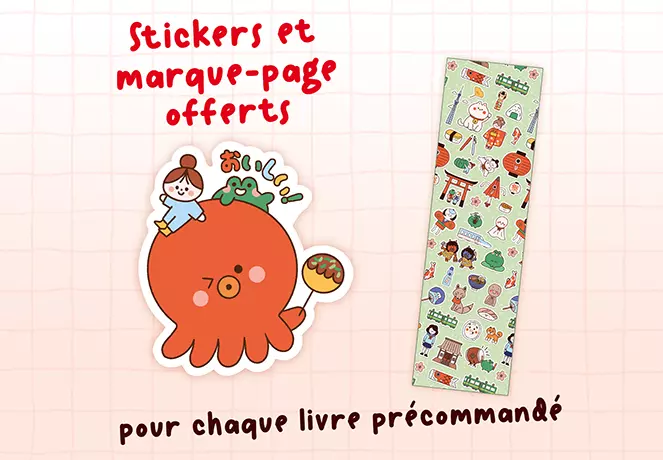 goodies offerts avec le livre Dessine le Japon kawaii