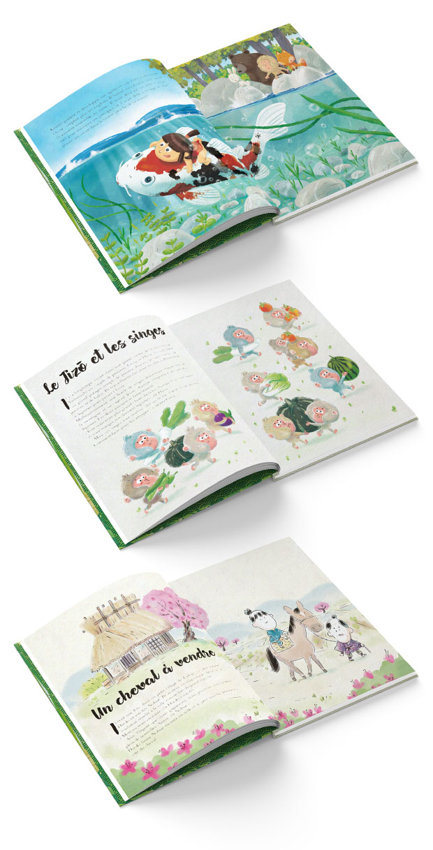 Livre de contes traditionnels du Japon, Mukashi mukashi. Pour enfant à partir de 5 ans.